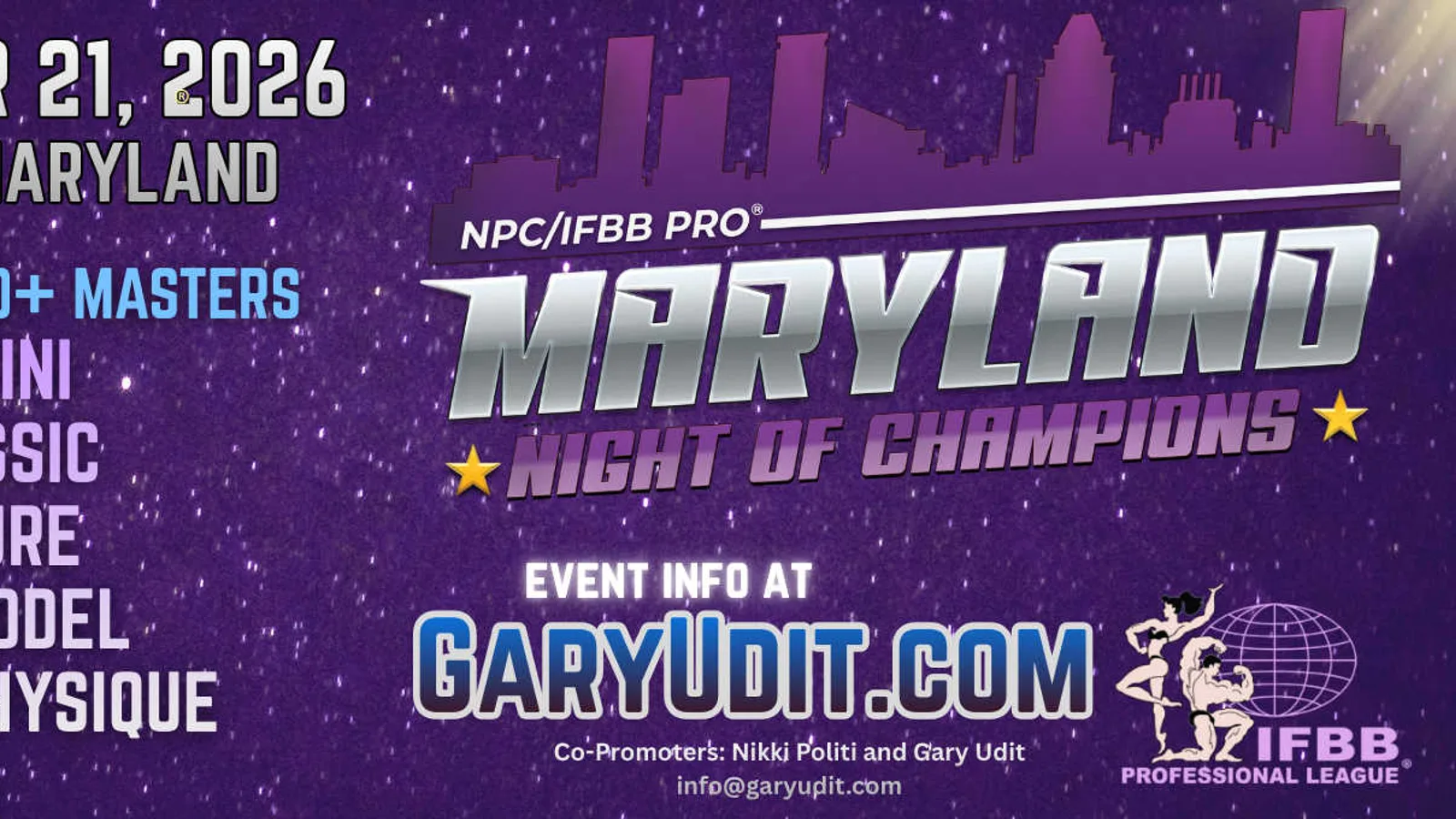 Иллюстрация: 2026 MARYLAND NIGHT OF CHAMPIONS PRO