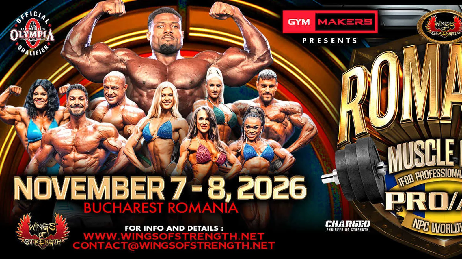 Иллюстрация: 2026 ROMANIA MUSCLE FEST PRO